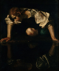 Narciso da quadro di Caravaggio